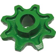 Kædehjul med 8 tænder, optimalt for hurtig og præcis arbejde.
