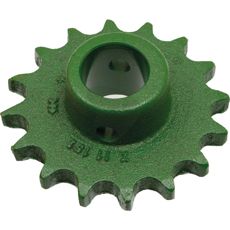 Kædehjul til korntømning med 16 tænder, sikker og pålidelig funktion.