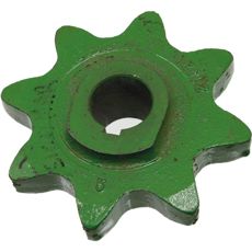 Kædehjul med 8 tænder, optimal til lette til mellemstore maskiner.