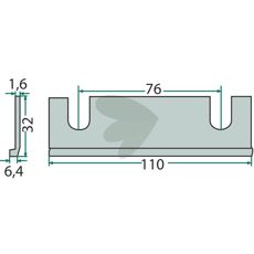 Friktionsplade Z32049, perfekt til at forbedre maskinens ydeevne.