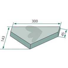 Mellemkniv 70-511, perfekt til forskellige typer maskinbearbejdning.