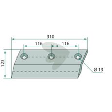Flere anvendelsesområder med sidekniv 109083R til landskabspleje og skovpleje.