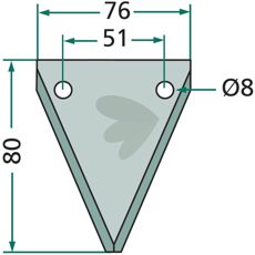 Kniv til foderblander 70-111, giver præcis skæring af foderet til optimal fodring.
