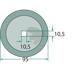 Kniv til foderkærre 70-121, perfekt til effektiv forarbejdning af foder.