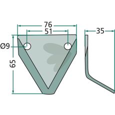 Kniv til foderkærre 70-130, uovertruffen kvalitet til intensiv brug.