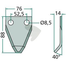 Kniv 45.05.594, designet til holdbarhed og effektivitet.