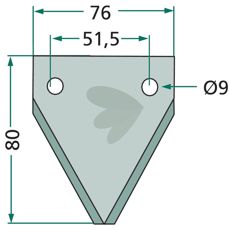 Kniv til fodervogn 70-143, højtydende til effektivt foder.