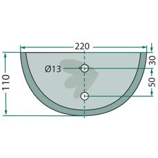 Kniv til fodervogn 70-156, garanterer præcision og optimal foderhåndtering.