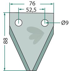 Kniv 70-212 til fodervogne, optimerer foderets skæring.
