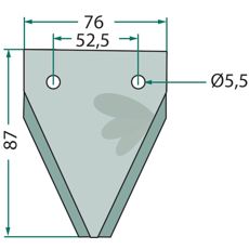 Mangesidig kniv til fodervogn, model 70-213, egnet til forskellige fodermaterialer.