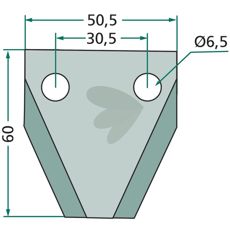 Kniv 70-214 til fodervogn, garanterer høj ydeevne og holdbarhed.