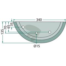 Kniv til foderblander 70-236, sikrer præcis og effektiv foderproduktion.