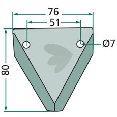 Kniv til foderblander 70-245, sikrer effektiv og pålidelig foderproduktion.