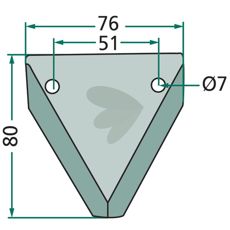 Kniv til foderblander 70-247, perfekt til at opnå højeste ydeevne i maskinen.