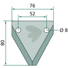 Holdbar kniv til foderblander, model 70-263, optimal til landmænd og dyreholdere.