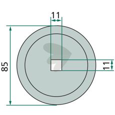 Kniv model 70-267 til foderblander, sikrer hurtig og effektiv fodring.