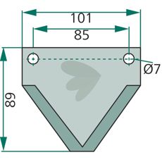 Kniv til foderblander, model 70-270, giver præcision og effektivitet under fodring.