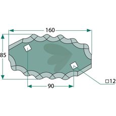 Kniv til foderblander venstre - 70-294, et pålideligt valg til brug i marken.