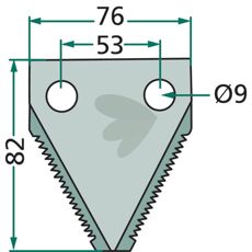 Tandet kniv til foderblander Faresin, sikrer kraftfuld og effektiv foderhåndtering.