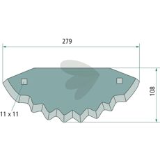 Storti kniv til foderteknik, designet til effektiv og pålidelig foderforsyning.