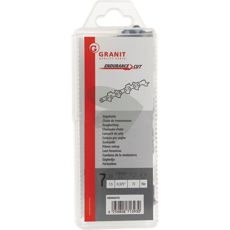 Holdbar savkæde med 72 led, der giver pålidelig ydeevne ved savning.