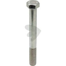 M12x130 mm sekskantskrue, 10.9 styrkeklasse, perfekt til robuste anvendelser.