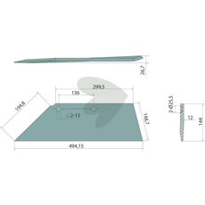 Forstærket skær højre 18 tommer, bygget til at klare barske arbejdsmiljøer.