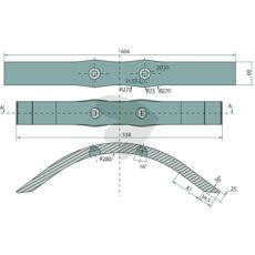 Smalt skær K 6, ideelt til præcisionsarbejde og skæring.