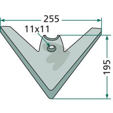 Gåsefodsskær Kompaktor med skrue, ideel til traktorer og gravemaskiner.