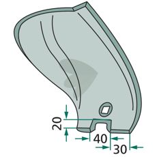 Højre skær til LBR2, perfekt til præcisionsarbejde og snit.