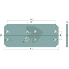 Højre og venstre jordsiden, designet til at passe specifikke modeller.