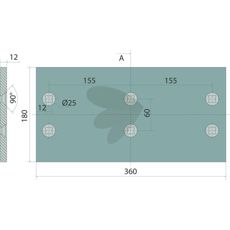 Høj jordsiden, både højre og venstre, som passer til mange køretøjer.