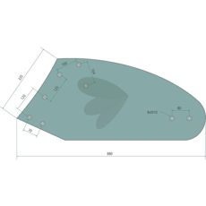 3440713 vendeskive venstre, kvalitetskomponent til traktorer.