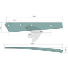 Skinne gitterplov 3444011, designet til effektiv pløjning og lang levetid.