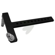 Dobbelt leje tallerkenfæste, vigtig komponent for stabilitet.