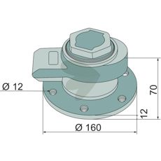 Højkvalitets leje HI, 6-huls, perfekt til industrielle anvendelser.