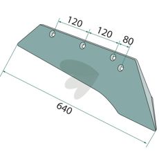 Belagt skær venstre, designet til holdbarhed og effektivitet.