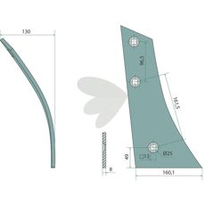 Vendskivebryst 27002201, ideelt til al slags landbrug.