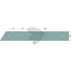 Skinne gallerplov venstre nr 1, model 27590302, robust og holdbar.