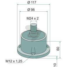 Komplet lejeenhed, pålidelig og holdbar til forskellige industrielle behov.