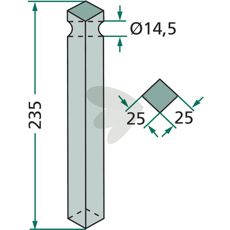 Rotorharvetand 514486 fra Krone, til robust og effektivt arbejde.