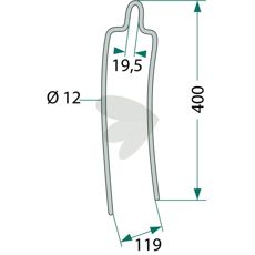 Efterharvetap 23642501, et vigtigt værktøj til jordbehandling.
