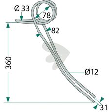 Horsch efterharvspind 34217502, optimal til effektiv jordbearbejdning.