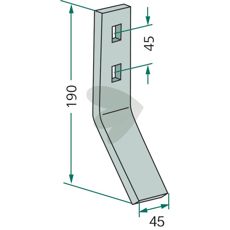 Afskrabningsplade Horsch, kompatibel med flere maskiner til optimale resultater.