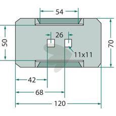Rau skraberplade, perfekt til at holde maskiner i topform.
