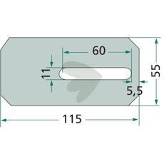 Højkvalitets afskraberplade fra Amazone, model 6040200.
