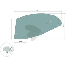 Venstre vendeplade 073261 bruges til divers landbrug og transport.