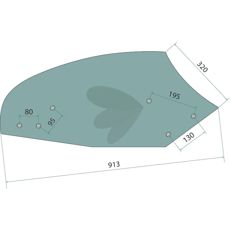 Ældre version af vendeplade 053226, ideel til reparationer indenfor landbruget.