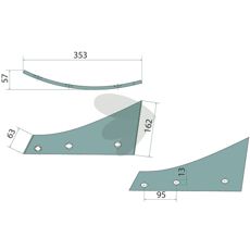 Vendeskivebryst venstre - 073231R, optimeret til bedste arbejdsresultat.
