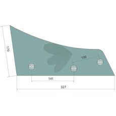 Kvalitetsvendeskivebryst 073272R til effektivt arbejde i landbruget.